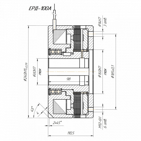 Электромагнитная муфта ERD-100A