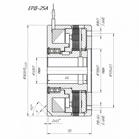 Электромагнитная муфта ERD-25A