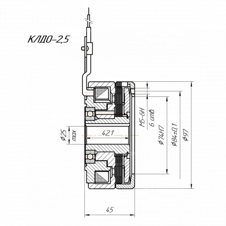 Электромагнитная муфта KLDO-2,5