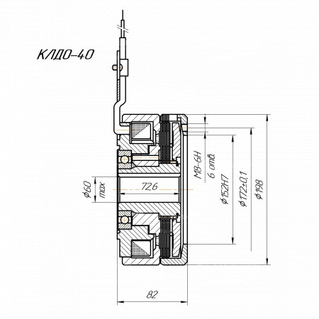 Электромагнитная муфта KLDO-40