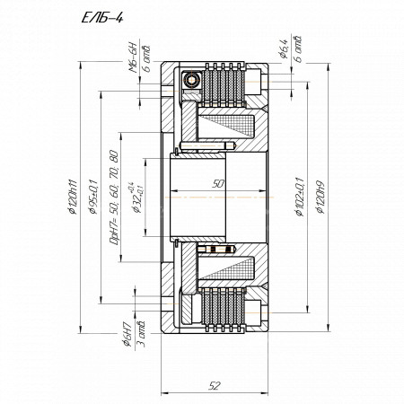 Электромагнитная муфта ELB-4 (тормоз) 