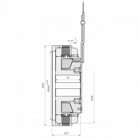 Электромагнитная муфта VBA-20 